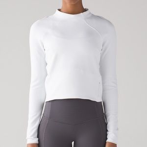 Lululemon hill and valley mock neck sz 6